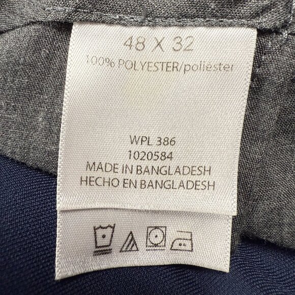 Haggar Cool 18 Pro Mens Classic Fit - Navy Pleated Pant - 48x32 Bigand Tall - Picture 8 of 9